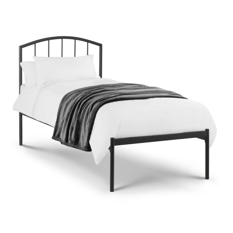 Onyx Metal Frame Bed - Grey - Sizes Available