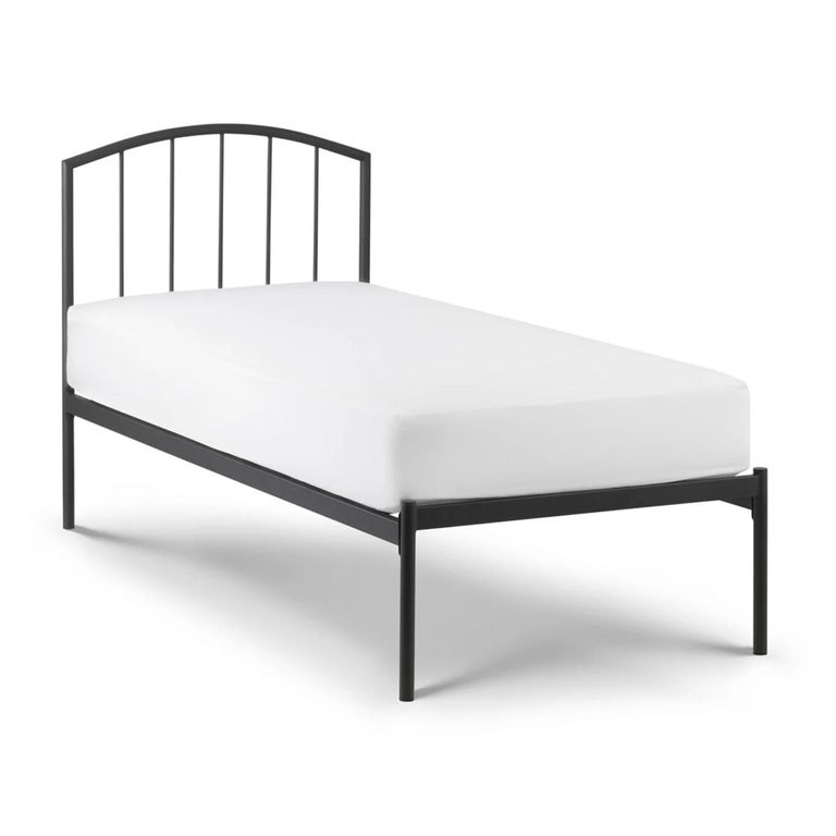 Onyx Metal Frame Bed - Grey - Sizes Available