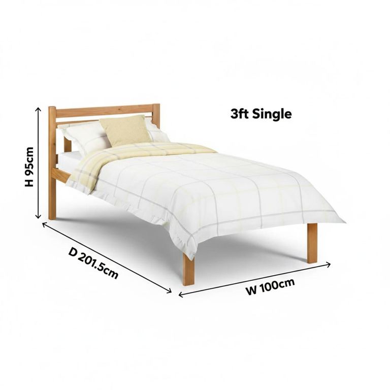 Poppy Slatted Bed - Pine - Sizes Available