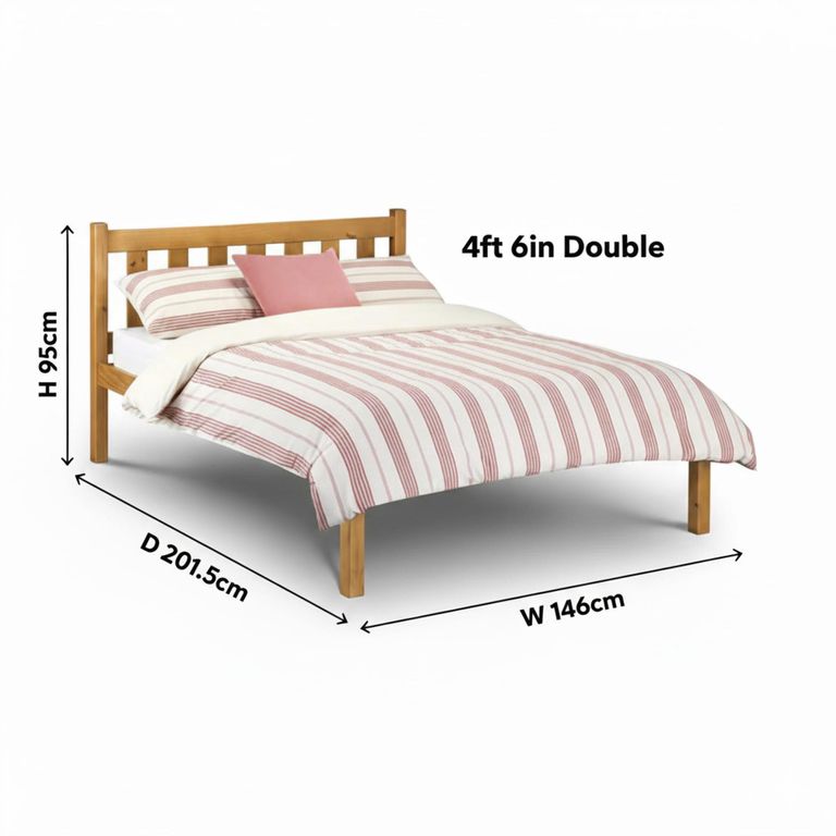 Poppy Slatted Bed - Pine - Sizes Available