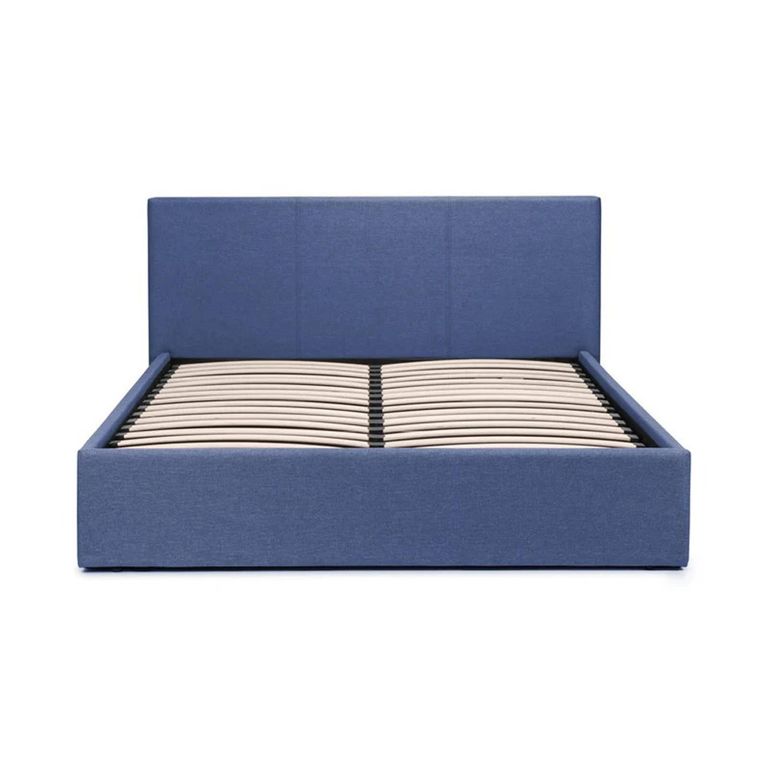 Rialto Ottoman Storage Bed - Blue Fabric - Sizes Available