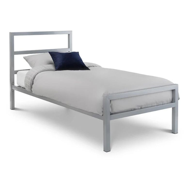 Soto Metal Frame Bed - Grey - Sizes Available