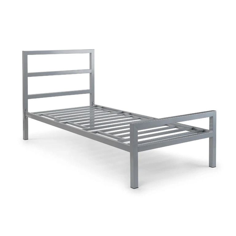 Soto Metal Frame Bed - Grey - Sizes Available