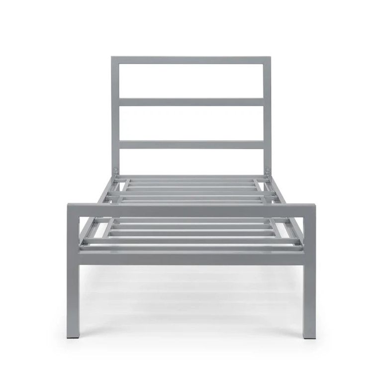 Soto Metal Frame Bed - Grey - Sizes Available