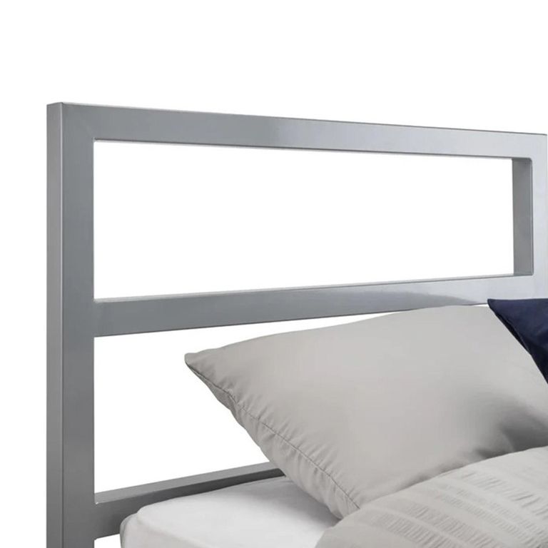 Soto Metal Frame Bed - Grey - Sizes Available