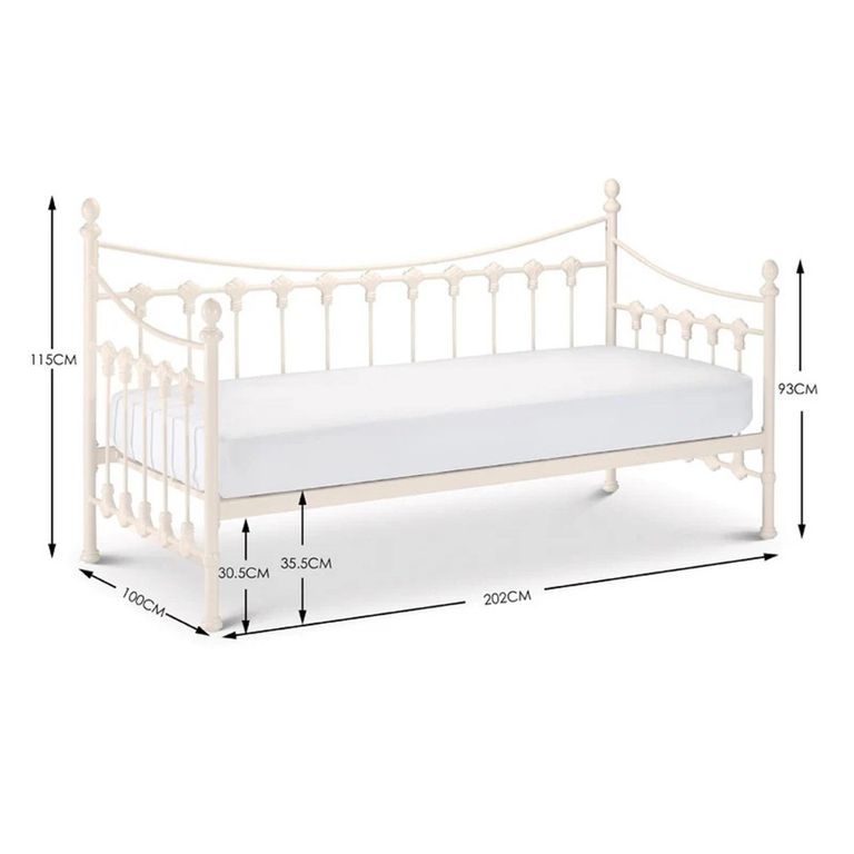 Versailles Metal Frame Daybed - White