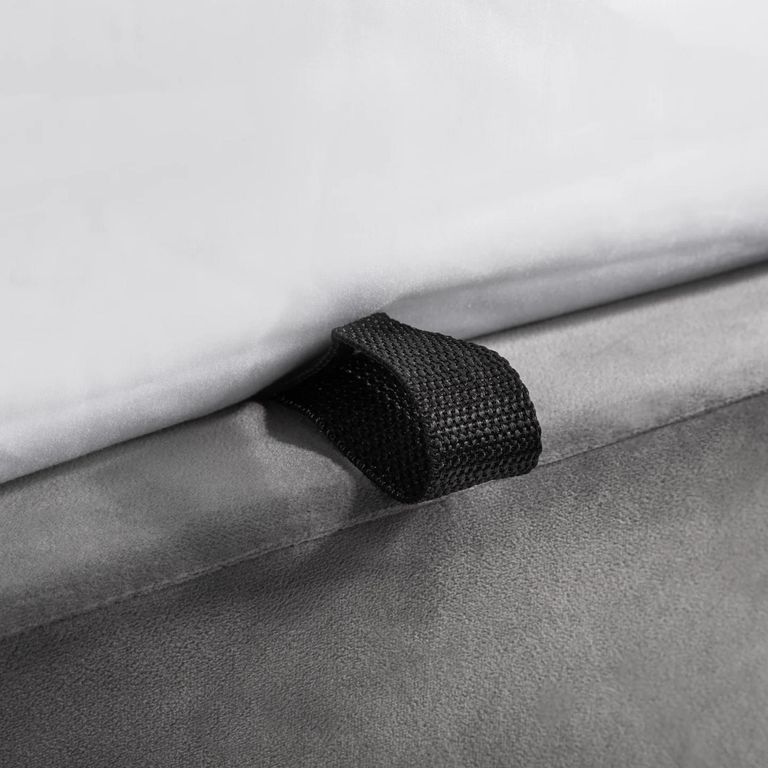 Frida Ottoman Storage Bed - Grey Fabric - Sizes Available