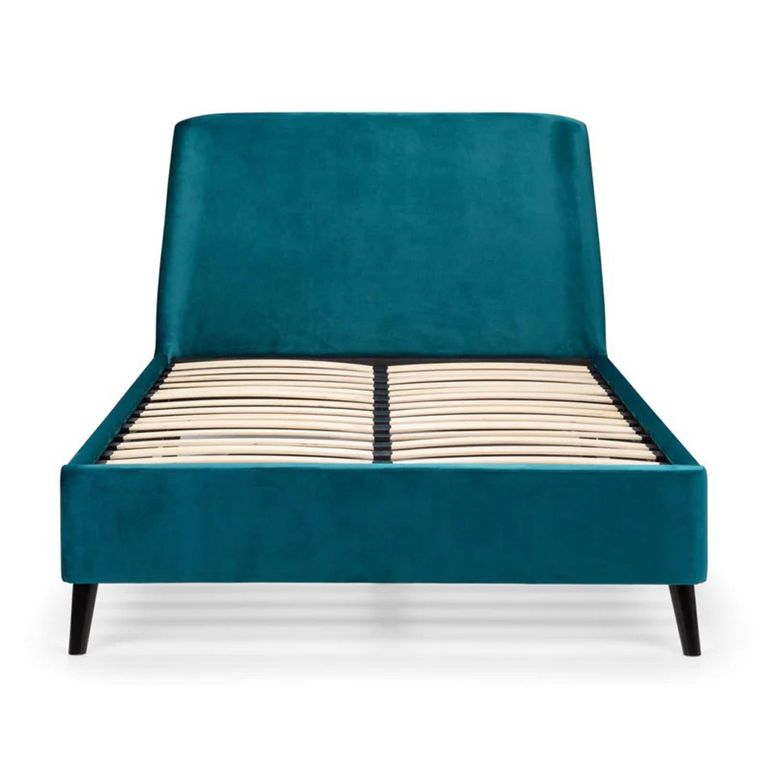 Frida Bed - Teal Fabric - 4ft 6in Double