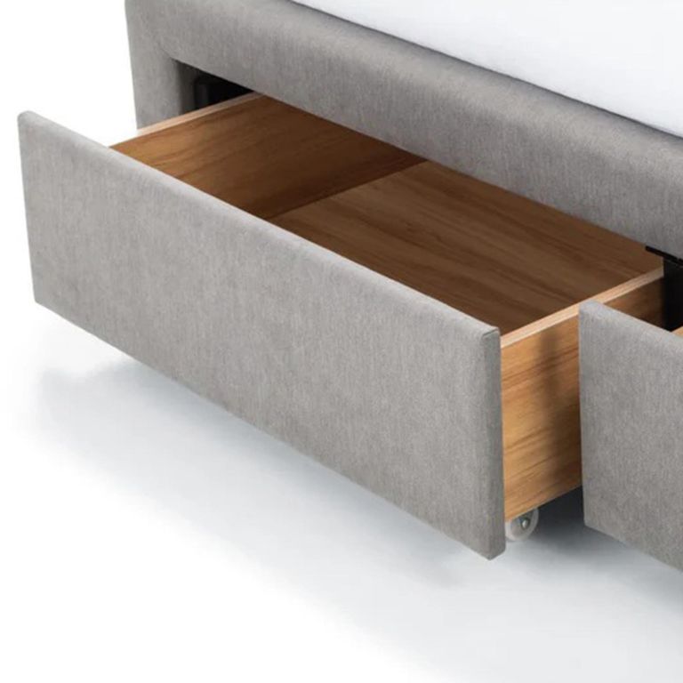 Fullerton Storage Bed - Grey Fabric - Sizes Available