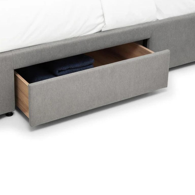 Fullerton Storage Bed - Grey Fabric - Sizes Available
