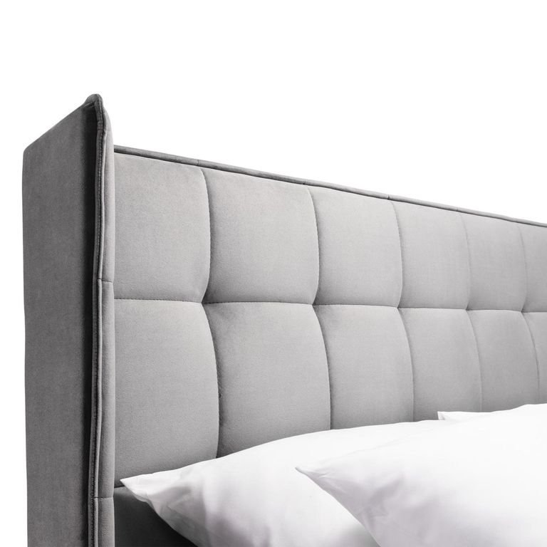 Gatsby Bed - Light Grey Fabric - Sizes Available