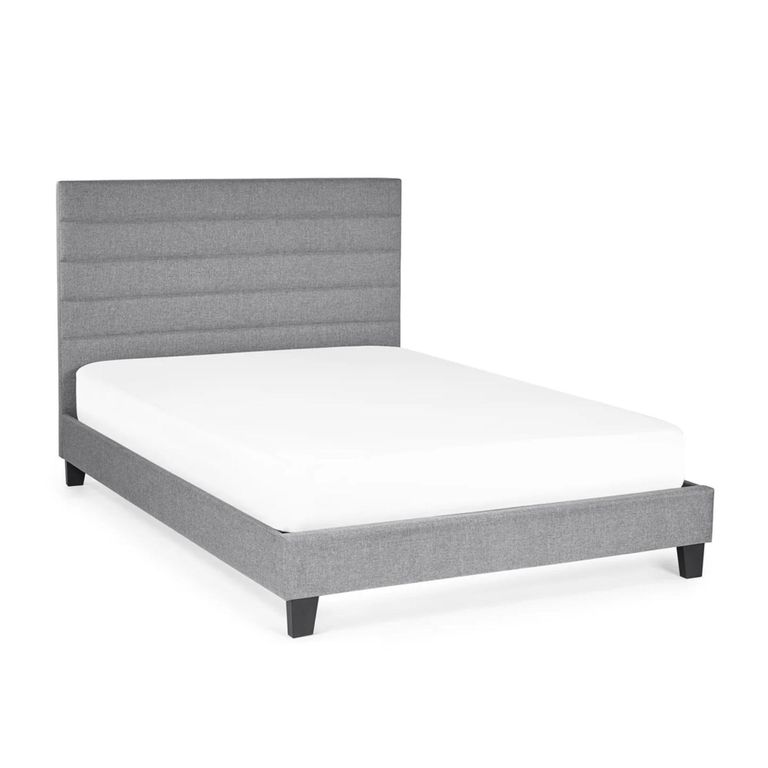 Merida Bed - Grey Fabric - Sizes Available