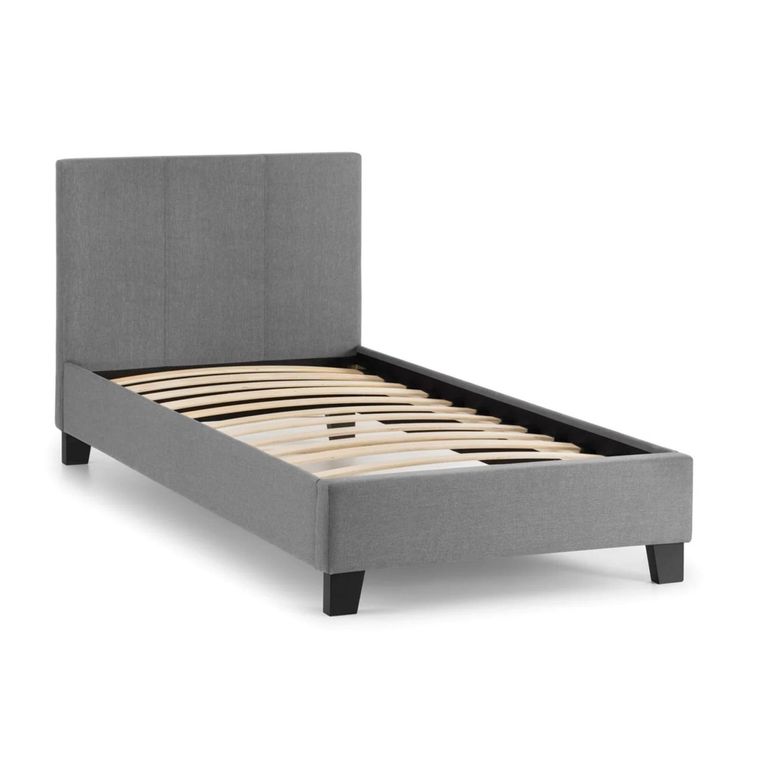 Rialto Bed - Grey Fabric - Sizes Available