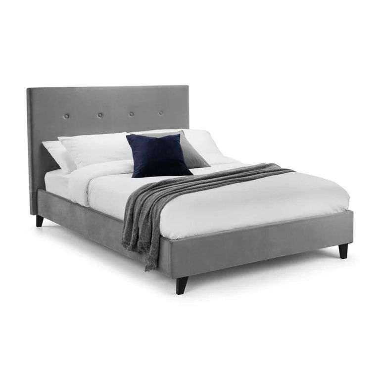 Shoreditch Bed - Grey Fabric - Sizes Available