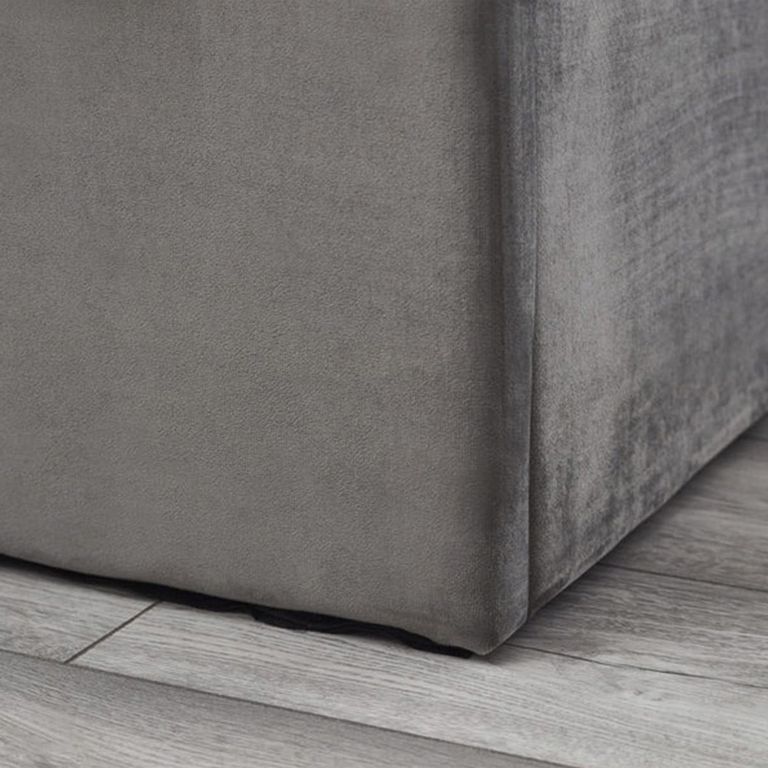 Shoreditch Ottoman Storage Bed - Grey Fabric - Sizes Available
