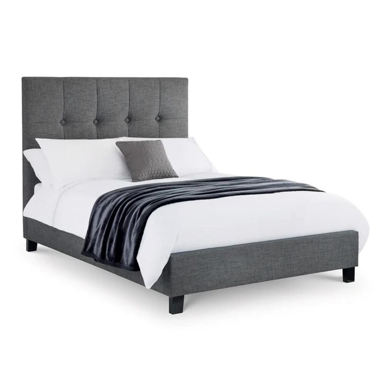 Sorrento Bed - Grey Fabric - Sizes Available