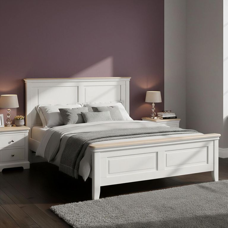 Cromwell Bed - Sizes Available - Grey Painted