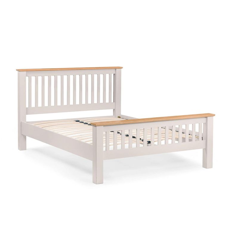 Richmond Bed - Slatted - Grey - Sizes Available