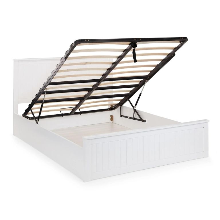 Maine Ottoman Storage Bed - White - Sizes Available