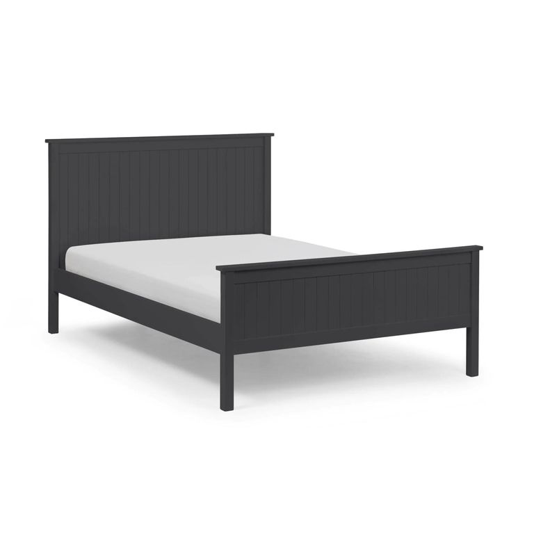 Maine Panel Bed - Black - 3ft Single