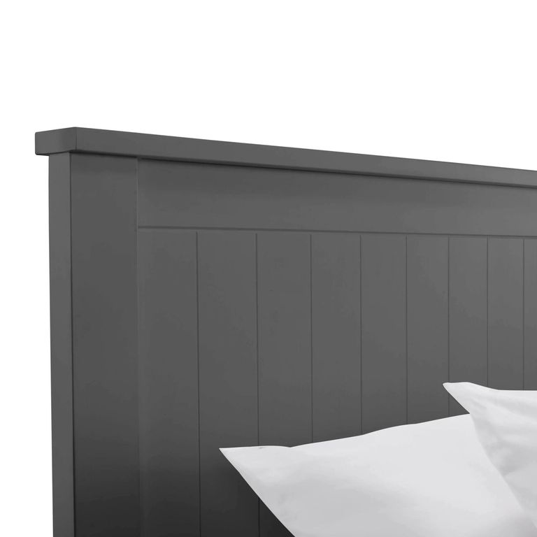Maine Panel Bed - Black - 3ft Single