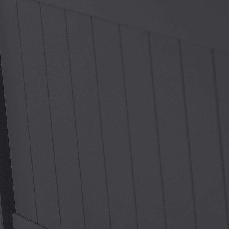 Maine Panel Bed - Black - 3ft Single