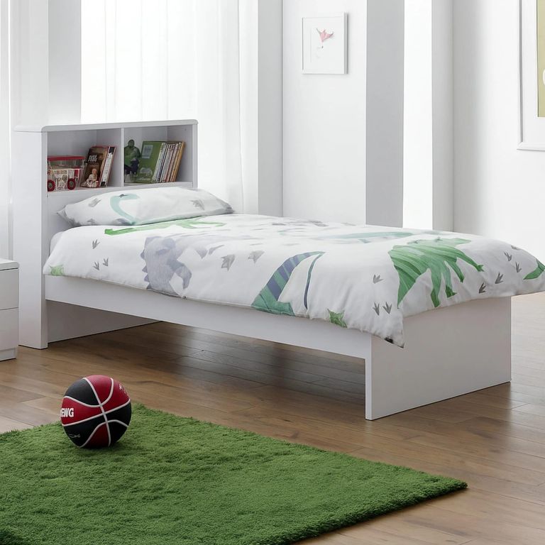 Manhattan Bookcase Bed - White Gloss