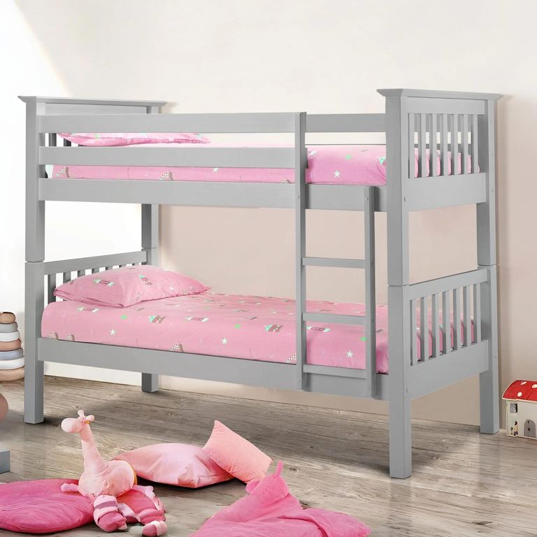 Barcelona Slatted Bunk Bed - Grey