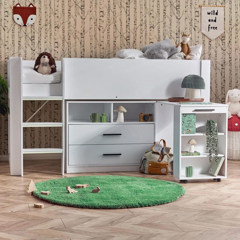 Otis Midsleeper Bed - White