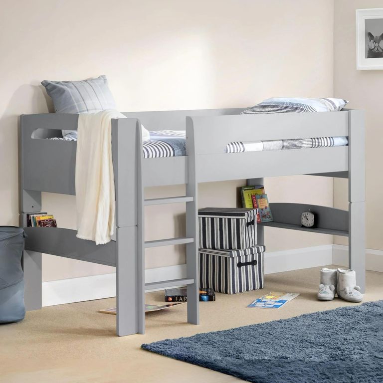 Pluto Midsleeper Bed - Grey