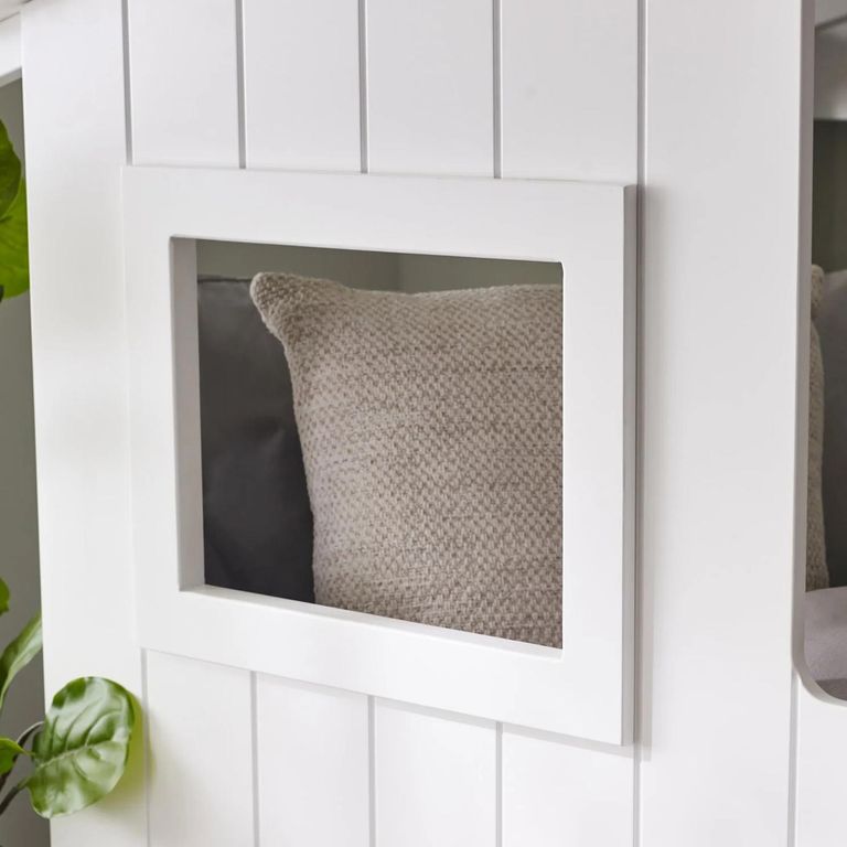 Acorn Treehouse Storage Midsleeper Bed - White