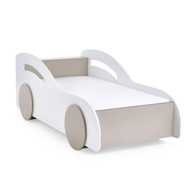 Atlantis Toddler Car Bed - White