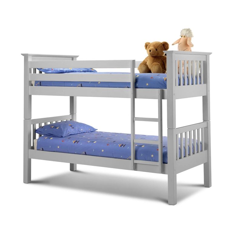 Barcelona Slatted Bunk Bed - Grey