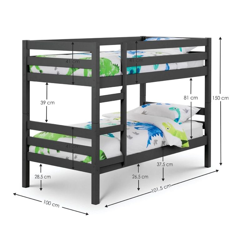 Camden Bunk Bed - Dark Grey