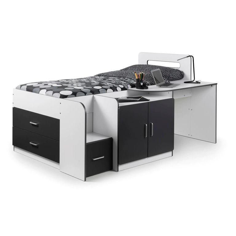 Cookie Cabin Bed - White and Black