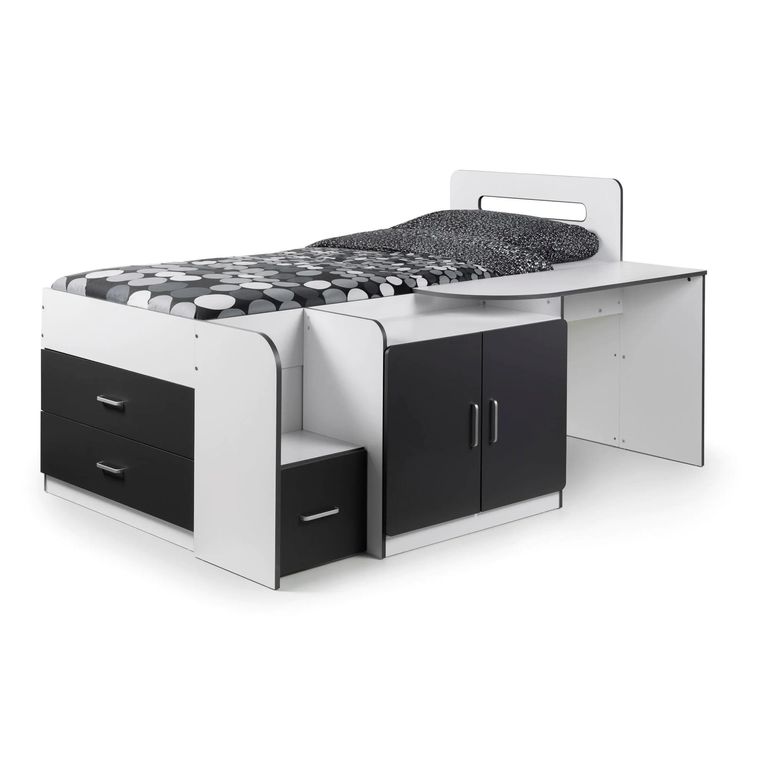 Cookie Cabin Bed - White and Black