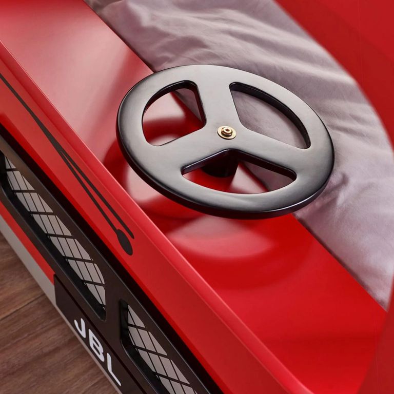 London Novelty Bunk Bed - Bus - Red Gloss