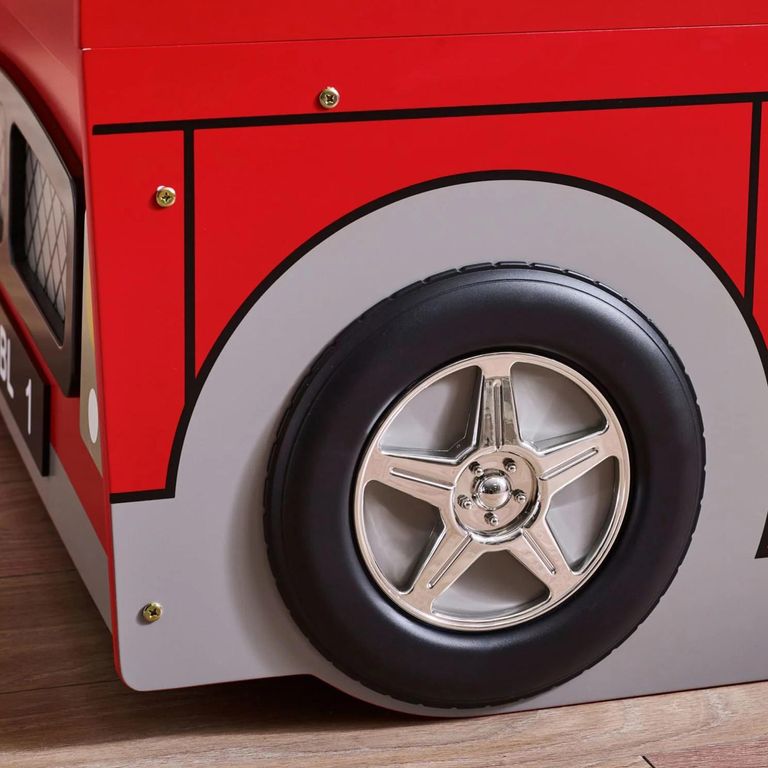 London Novelty Bunk Bed - Bus - Red Gloss