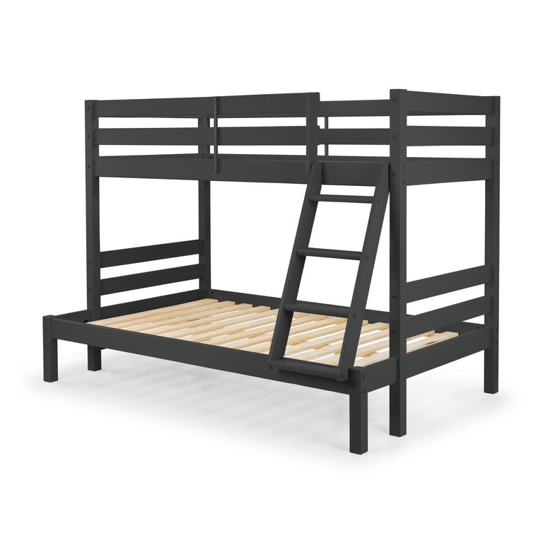 Merlin Triple Sleeper Bunk Bed - Dark Grey