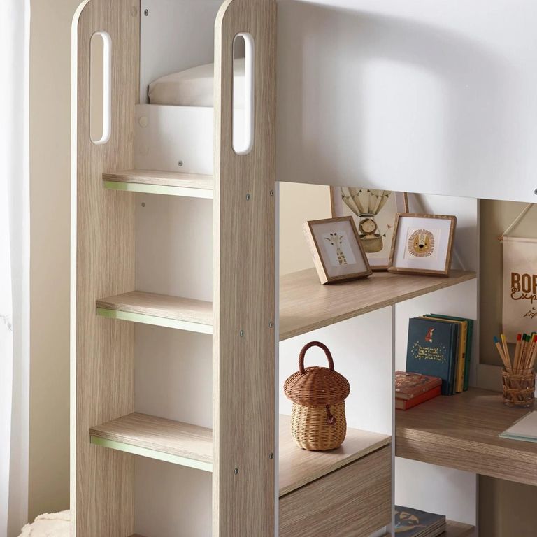 Ocean Highsleeper Bed - White