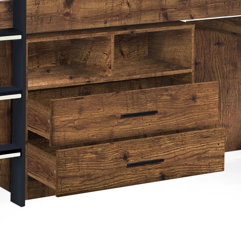 Otis Midsleeper Bed - Urban Rustic