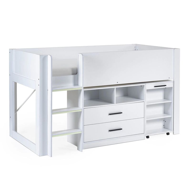 Otis Midsleeper Bed - White