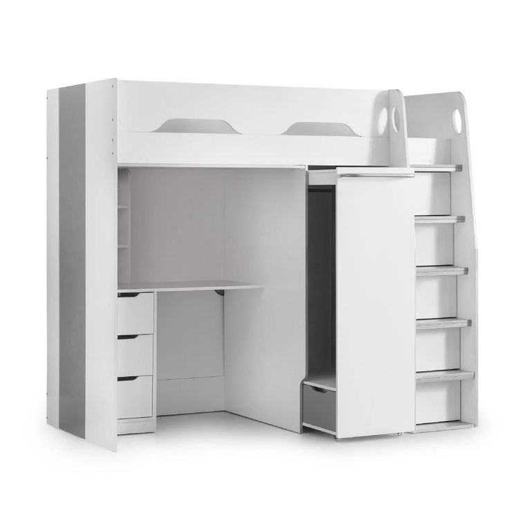 Pegasus Highsleeper Bed - White