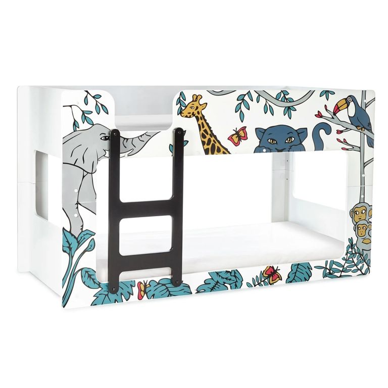 Safari Novelty Bunk Bed - White