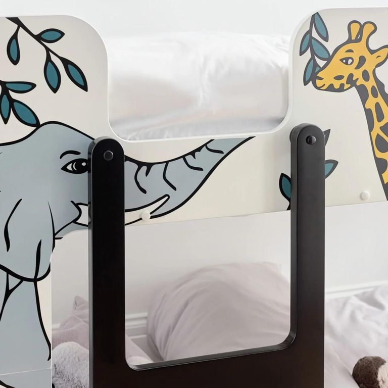 Safari Novelty Bunk Bed - White