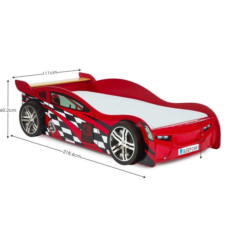 Scorpion Racer Novelty Bed - Red Gloss