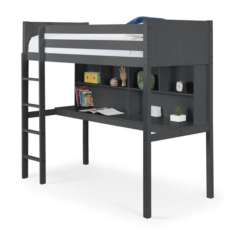 Titan Highsleeper Bed - Dark Grey