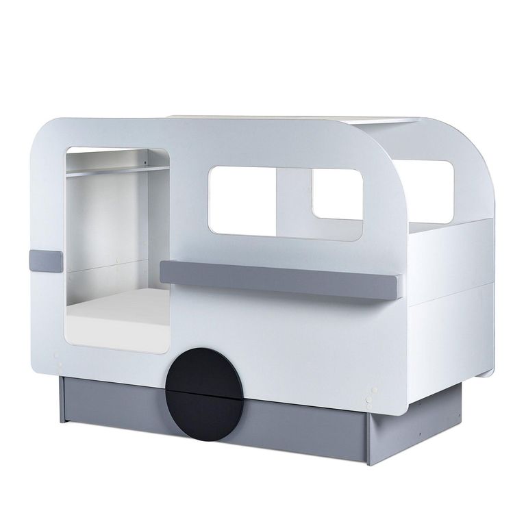 Tourer Caravan Novelty Bed - Grey and White