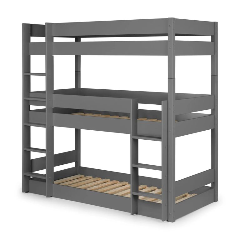 Trio Bunk Bed - 3 Level - Dark Grey