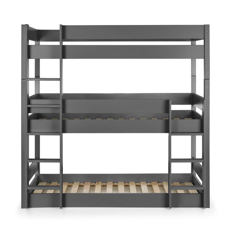 Trio Bunk Bed - 3 Level - Dark Grey